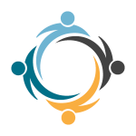 people icons in a white circle