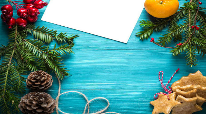 holiday image with pine